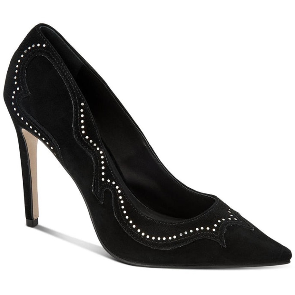ALL SAINTS - ZEHRA SLIP ON DRESSY PUMPS - BLACK SUEDE - NWT - Picture 1 of 2
